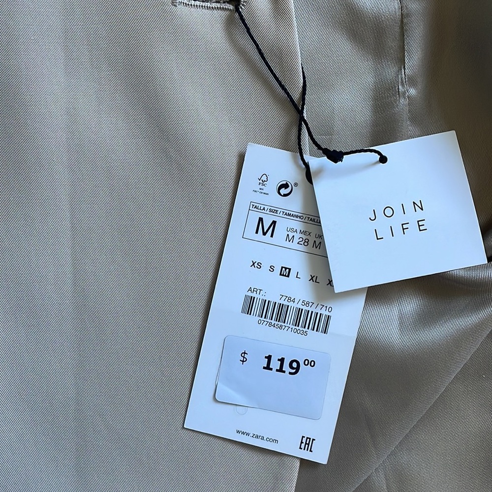 Straight cut buttoned blazer | Zara - Picture 6 of 6